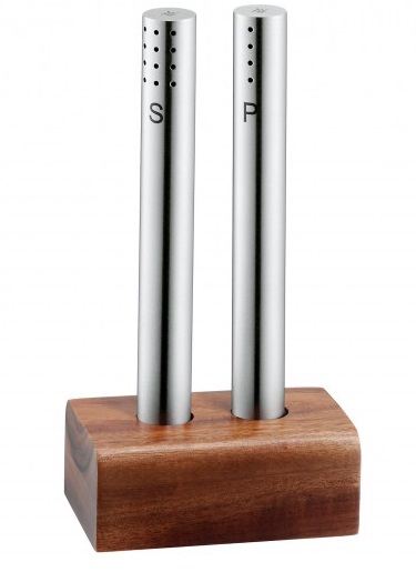 WMF Salt & Pepper with Wooden Stand